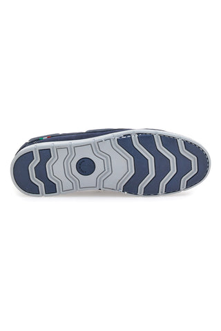 Pittarello 2115 Blauer Bootsmokassin