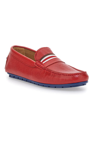 Elegante rote Mokassins Pittarello 1516