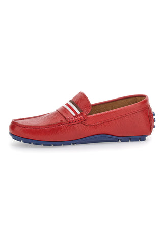 Elegante rote Mokassins Pittarello 1516