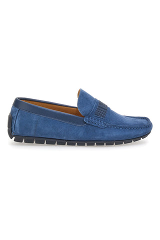 Pittarello 1511 Mokassin aus blauem Wildleder