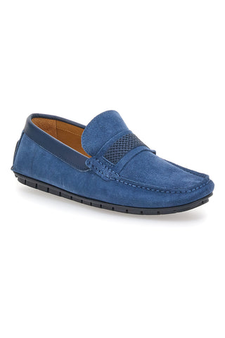 Pittarello 1511 Mokassin aus blauem Wildleder