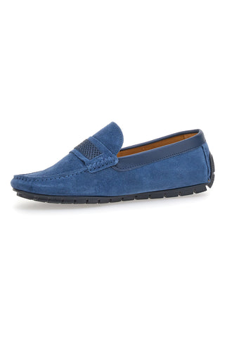 Pittarello 1511 Mokassin aus blauem Wildleder