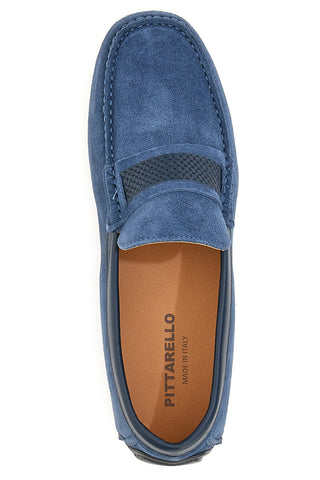 Pittarello 1511 Mokassin aus blauem Wildleder
