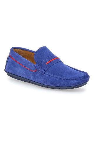 Eleganter blauer Mokassin Pittarello 1517