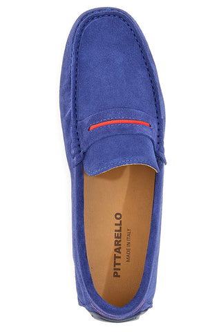 Eleganter blauer Mokassin Pittarello 1517