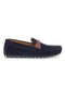 Blauer Mokassin mit Zopf Pittarello 7307