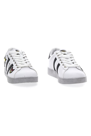 Sneakers Cotton Belt Backyard Patch Army bianca e nera