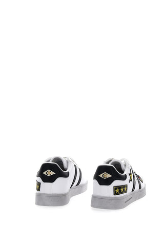 Sneakers Cotton Belt Backyard Patch Army bianca e nera