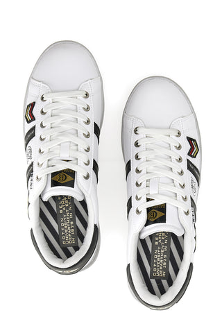Sneakers Cotton Belt Backyard Patch Army bianca e nera