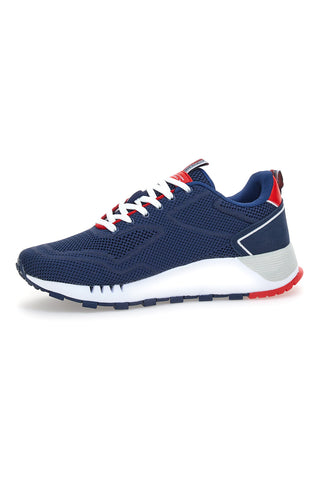 Sneakers Blu Cotton Belt Judo Knit
