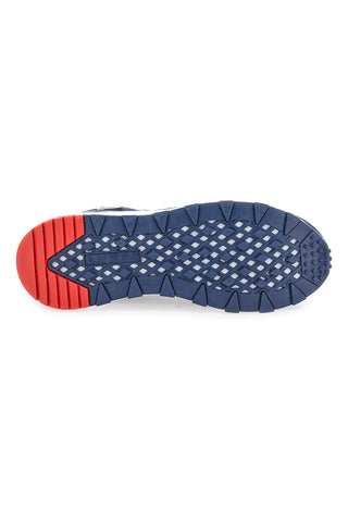 Sneakers Blu Cotton Belt Judo Knit