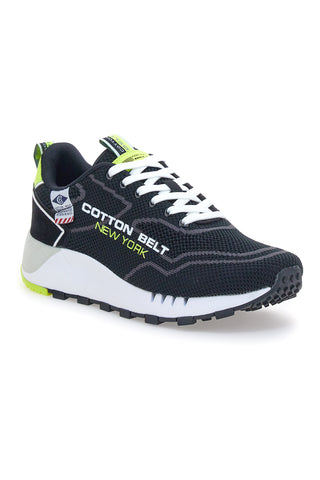 Schwarze Judo-Strick-Sneaker mit Baumwollgürtel