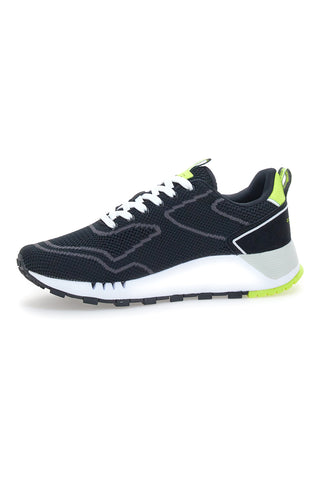 Schwarze Judo-Strick-Sneaker mit Baumwollgürtel