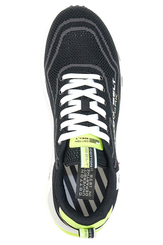 Schwarze Judo-Strick-Sneaker mit Baumwollgürtel