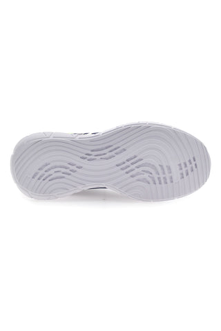 Blaue Omega-Fitness-Sneaker mit Baumwollgürtel