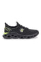 Schwarze Baumwollgürtel-Sneaker „Jupiter“.