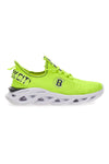 Jupiter-Sneaker mit Gürtel aus fluogelber Baumwolle