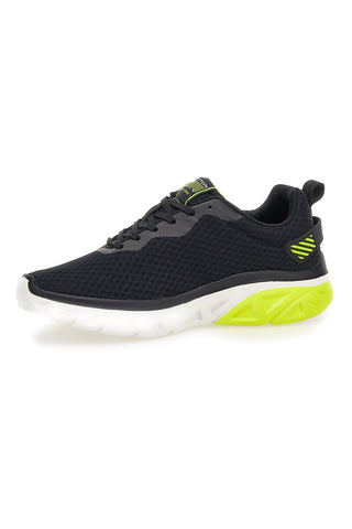 Schwarze Ketch-Sneaker aus Baumwolle mit Gürtel