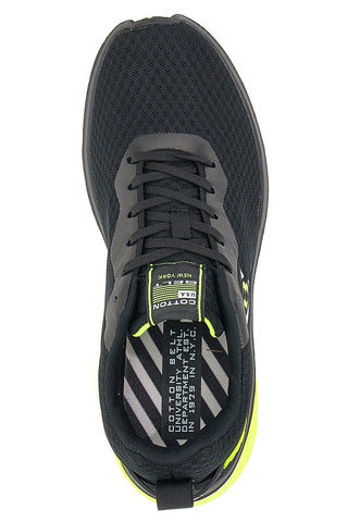 Schwarze Ketch-Sneaker aus Baumwolle mit Gürtel