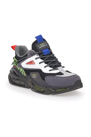 Sneakers in mesh Royal Blu 217965 Nere