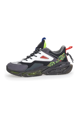 Sneakers in mesh Royal Blu 217965 Nere