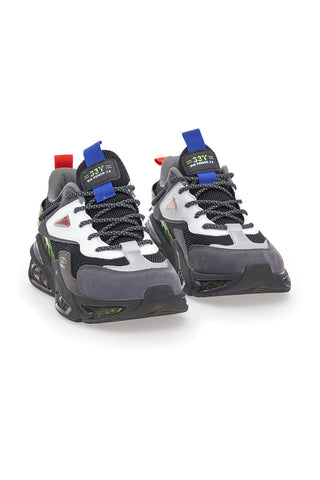 Sneakers in mesh Royal Blu 217965 Nere