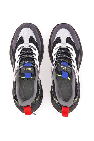 Sneakers in mesh Royal Blu 217965 Nere