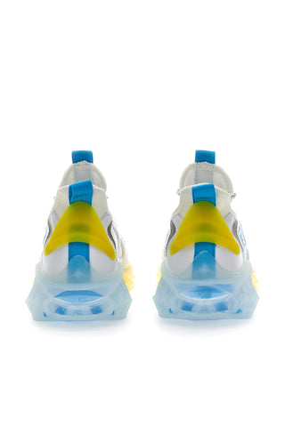 Klobige Sneakers in Weiß und Königsblau von Love Shox