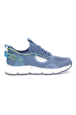 Königsblaue Bubble Run-Sneaker in Hellblau
