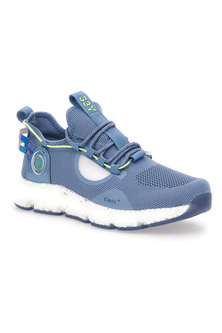Königsblaue Bubble Run-Sneaker in Hellblau