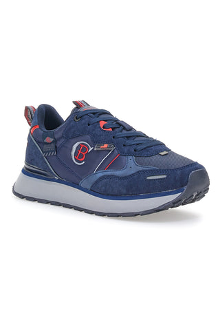Sneakers Platform Cotton Belt Clinton Bicolore Blu