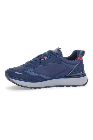 Sneakers Platform Cotton Belt Clinton Bicolore Blu