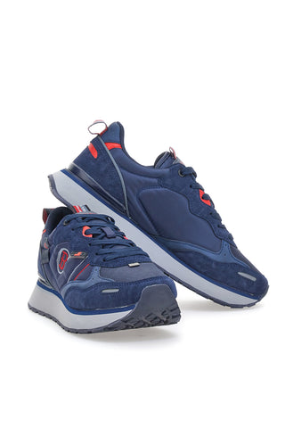 Sneakers Platform Cotton Belt Clinton Bicolore Blu