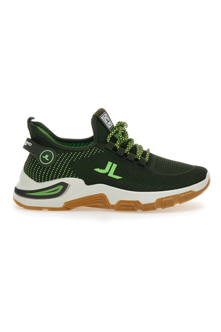 Sneakers Nero e Verde Johes Land 214000