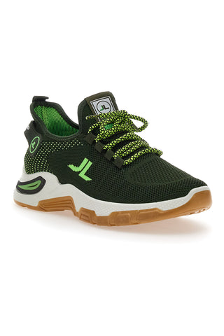 Sneakers Nero e Verde Johes Land 214000