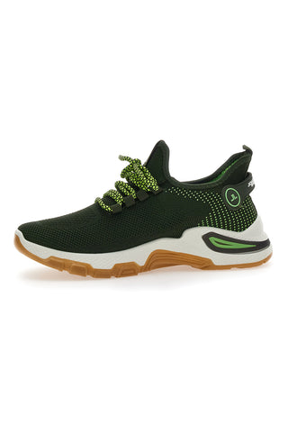Sneakers Nero e Verde Johes Land 214000