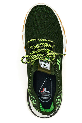 Sneakers Nero e Verde Johes Land 214000