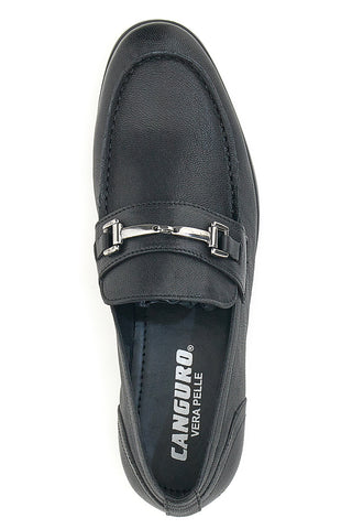 Canguro 612 Schwarze Mokassins