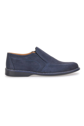 Marmaduke 1300 Mokassins aus blauem Leder