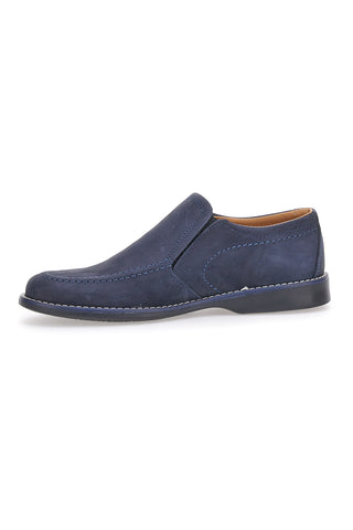 Marmaduke 1300 Mokassins aus blauem Leder