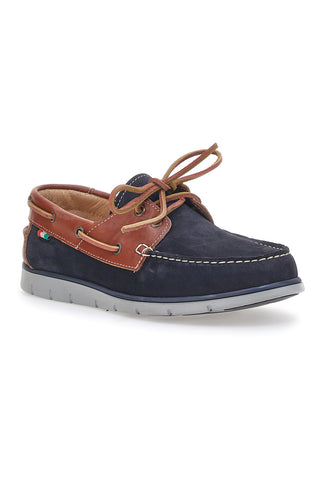 Pittarello 2115 Blauer Bootsmokassin