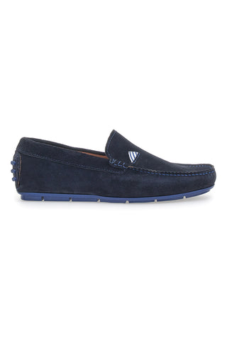 Longford 104 Blauer Mokassin aus echtem Leder