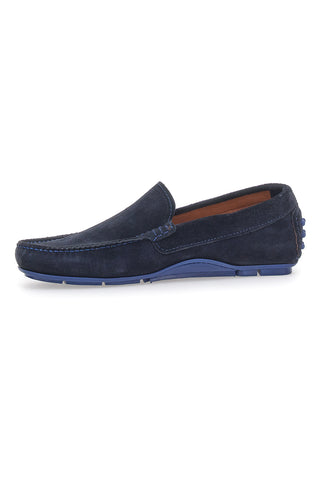 Longford 104 Blauer Mokassin aus echtem Leder