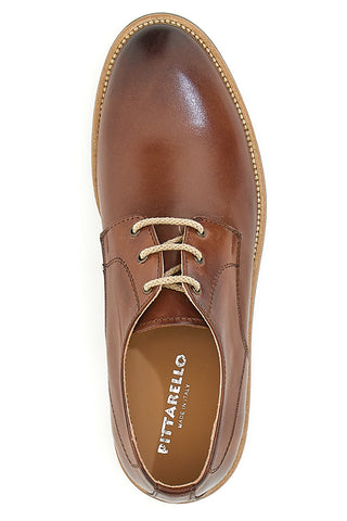 Stringate in Vera Pelle Pittarello 5208 Legno