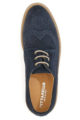 Schnürschuhe aus echtem Leder Pittarello 52031 Blau