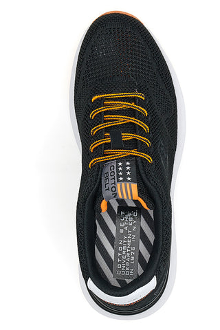 Sneakers Cotton Belt Lucas Nere e Arancio