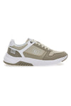 Beigefarbene Kant-Sneaker mit Baumwollgürtel