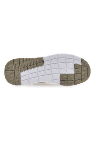 Beigefarbene Kant-Sneaker mit Baumwollgürtel