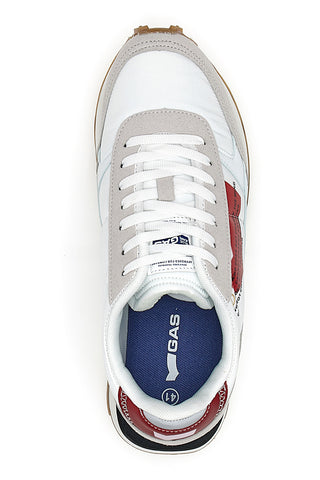 Gas Papete Mix 2 weiße und rote Turnschuhe