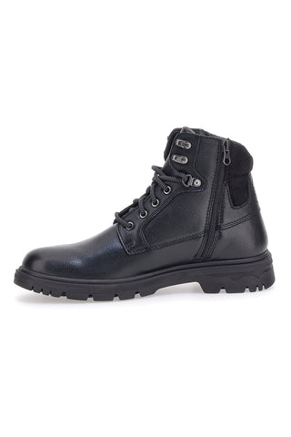 Johes Land 2302 Schwarze hohe Schnürschuhe